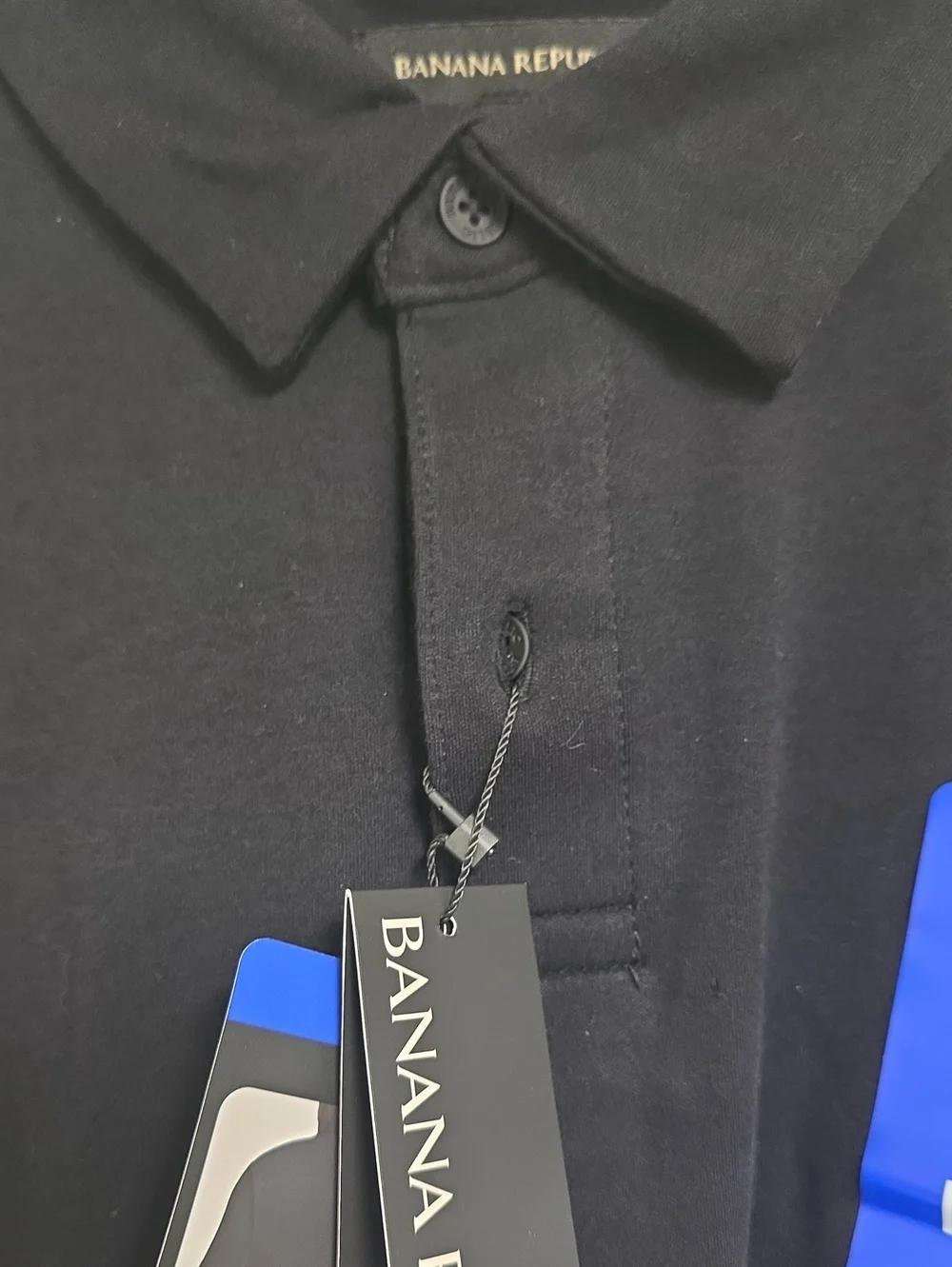 Banana Republic Luxe TouchBlack Men’s Polo Shirt - Classic Short Sleeve